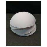 TopBine 3 Pairs Round Soft Bra Inserts Pads Removable Sport Bra Cups Inserts Mastectomy Bra Inserts for Bikini Top Swimsuit(A/B White)