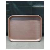 Carlisle Food Service Products Cafe Plastic Fast Food Tray, 14" x 18", Chocolate