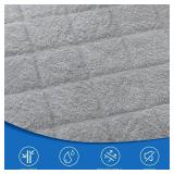 Changing Pad Liner Waterproof 3 Pack Quilted Thicker, Fits for Peanut Shape Changing Pad, Soft Viscose Terry Surface, Non-Slip Design Reusable Pad Liners Machine Washable, Gray