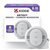 Kidde Hardwired Smoke & Carbon Monoxide Detector, 10-Year Battery Backup, Interconnectable LED Warning Light Indicators, 30CUA10