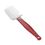 Rubbermaid Commercial Products High Heat Resistant Silicone Heavy Duty Spatula/Food Scraper 9.5-Inch 500°F Heat Resistant Red Handle for Baking/Cooking/Mixing Commercial Dishwasher Safe