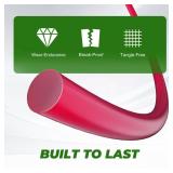 Dalom 0.065 inch 1 Pound by 636ft Round String Trimmer Line, WeedEater String 1.6 mm / 065" (Red)