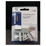 Prime-Line U 9823 Aluminum, White Finish, Sliding Window Security Lock (4 Pack)