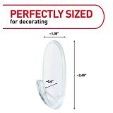 Command Clear Medium Hooks, 7 Hooks, 12 Strips - Easy to Open Packaging, Organize Damage-Free