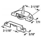 Prime-Line F 2588 Sash Lock, 2-1/16 In. Hole Centers, Fits Single and Double Hung vinyl Windows, Diecast, White, (Single Pack)