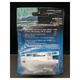 Prime-Line F 2588 Sash Lock, 2-1/16 In. Hole Centers, Fits Single and Double Hung vinyl Windows, Diecast, White, (Single Pack)