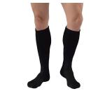 JOBST SensiFoot Diabetic Compression Socks for Men and Women 8-15 mmHg with Seamless Toe and Moisture Management - Extra Padding in Toe, Foot, and Heel Area - Knee High - Closed Toe - Black, Large
