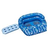 Swimline Tropical Double Pool Lounger with Removable Drink Caddy