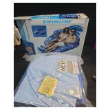 Swimline Tropical Double Pool Lounger with Removable Drink Caddy