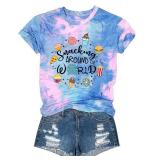 AMWIPE Around The World Shirt for Women Family Vacation Matching Tshirt Funny Summer Tee Tops, XL