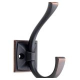 Liberty Hardware 137246 Ruavista Coat and Hat Hook, Single, Bronze with Copper Highlights