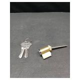 Prime-Line E 2103 Cylinder Lock, 1-1/4 In., Schlage Shaped Keys (Single Pack)