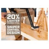 Spec Ops Tools 11\" Nail Puller Cats Paw Pry Bar, High-Carbon Steel