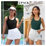 V FOR CITY Tank Tops with Built in Shelf Bras Women