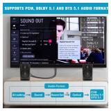 192KHz HDMI ARC to Optical Audio Converter for TV to Soundbar, Plug & Play 3.6ft/1.10m ARC to Optical Cable Audio Extractor Adapter Splitter for Sound System Speaker Home Theater Support Dolby/DTS 5.1