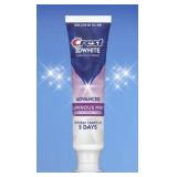 Crest 3DWhite Advanced Teeth Whitening Toothpaste, Luminous Mint, 3.7 oz