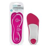 Comfort Zone Tri-Balance Gel Orthotic Insoles for Women, Non-Slip & Cushioned, Fits Well with Heel & Ball of Foot Supports, 3/4 Length Arch Support Inserts for Women, Sizes 6-10, 1 Pair, Pack of 3