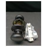 Kwikset Hancock Interior Passage Door Knob, Handle For Closet and Hallway Doors, Non-Locking Doorknob in Matte Black, with Microban Protection