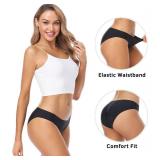 Wealurre Seamless Underwear Invisible Bikini No Show Nylon Spandex Women Panties(Medium)