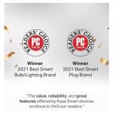 Kasa Smart Light Bulb KL110, LED Wi-Fi smart bulb works with Alexa and Google Home, A19 Dimmable, 2.4Ghz, No Hub Required, 800LM Soft White (2700K), 9W (60W Equivalent)