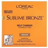 L Oreal Paris Sublime Bronze Self-Tan Towelettes  Gradual Self Tanner  6 Count Kit