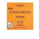 L Oreal Paris Sublime Bronze Self-Tan Towelettes  Gradual Self Tanner  6 Count Kit