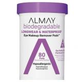 Almay Longwear & Waterproof Eye Makeup Remover Pads - 80ct