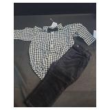 SANMIO Toddler Baby Boy Clothes Suit Gentleman Wedding Outfits, Formal Dress Shirt with Bowtie + Suspender Pants, 9-12 months