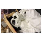 White Fabric Halloween Decor