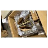 Kira Home Dempsey 16  Modern Farmhouse 5-Light Pendant Light  Open Shade Design  Black Accents + Smoked Birch Finish - Retail: $147