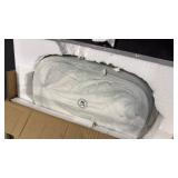 MALACASA Casserole Dishes for Oven, Porcelain Baking Dishes, Ceramic Bakeware Sets of 4, Rectangular Lasagna Pans Deep with Handles for Baking Cake Kitchen, White (9.4\"/11.1\"/12.2\"/14.7\"), Series 