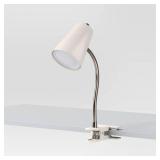 2 pack Clip Table Lamp White (Includes LED Light Bulb) - Room Essentialsâ¢