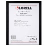 Lorell Wood Poster Frame, 18\" x 24\", Black - Retail: $371