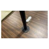 LQSYBHD Step Railing,1-2 Step Single Post Handrail,Iron Stair Railing Hand Rail Kit Handrails for Outdoor Steps,Free Standing Wrought Iron Stair Railing for Porches Balconies Gardens(Size:75cm/29.5in)