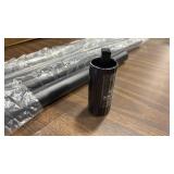 Tension Curtain Rod 51-166 Inch(4.25-13.83Ft), Extra Long Outdoor Curtain Rod for Patio Window, No-Drill Dual-End Adjustable Spring Shower Rod, Rust Proof Easy to Install, Rod Diameter 1.26In, Black -