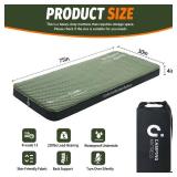 Cymula Camping Mattress 4 Ultra-Thick Self Inflating Sleeping Pad with Pump Sack with Memory Foam Sleeping Mat for Camping Cot 4-Season,Travel,Car,Tent,Home(75\"x30\"x4\" cot) - Retail: $6