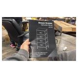 Modern 4-Drawer Dresser Cabinet - Black Steel Frame - Retail: $65