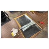 Hi Flame Fireplace Tray Expandable/Adjustable Ash Pan with Handles for Up to 30in Fire Place Grate-Nuts and Bolts Included Sliver Color (Rectangle Ash Pan) - Retail: $0