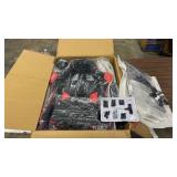 Magshion Video Gaming Chair for Adults, Ergonomic Computer Desk Chair with Linkage Armrests, Height Adjustable Gamer Chair with Footrest and Headrest for Home Office, 350 Lbs Capacity, Red - Retail: $