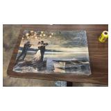 WEXFORD HOME Home Decor Landscape Canvas Wall Art Abstract Floral Painting Modern Pictures Artwork Decoration for Living Room Kitchen Bathroom Office, Ready to Hang, twilight romance, 16x24 - Retail: 