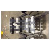 Folding patio chair plaid  - Retail: $89