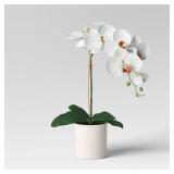 Orchid in White Pot - Thresholdâ¢ - Retail: $20