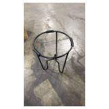 Iron Indoor Outdoor Plant Stand Black 8.6\"x8.6\"x10.6\" - Room Essentialsâ¢: Metal Planter Holder, No Assembly Required - Retail: $12