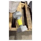 Dumbbell 12lbs Gray - All In Motionâ¢: PVC Coated, Iron Filled, Single Weight