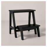 18\" Wood Kitchen Step Stool Black - Hearth & Handâ¢ with Magnolia - Retail: $60
