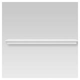 36\" x 7.75\" Traditional Wall Shelf White - Thresholdâ¢: MDF Painted Floating Shelf, Includes Mounting Hardware - Retail: $33