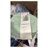 Scrunchable Round Laundry Hamper Green Stitch Grid - Brightroomâ¢ - Retail: $17