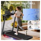 $200 3-in-1 Treadmill with Incline, Portable Walk Pad 3.0HP 300LBS