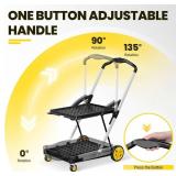 $170 8-in-1 Collapsible Shopping Cart 200LBS with 2 Storage Crates