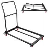 $130 Horilorn Folding Chair Dolly Cart 25-Chair, 1500lb, Black